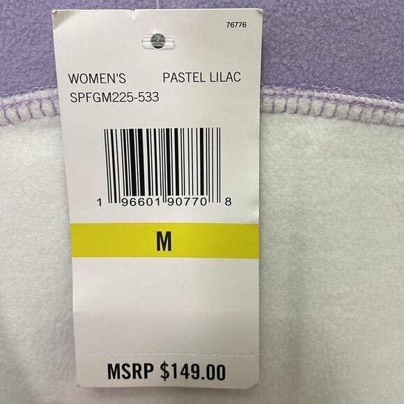 New Spyder Women’s Hooded Jacket Size M Lilac and White. Full zipper - Picture 10 of 11